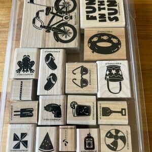 Stampin' Up! Fun in the Sun Wooden Stamp Set